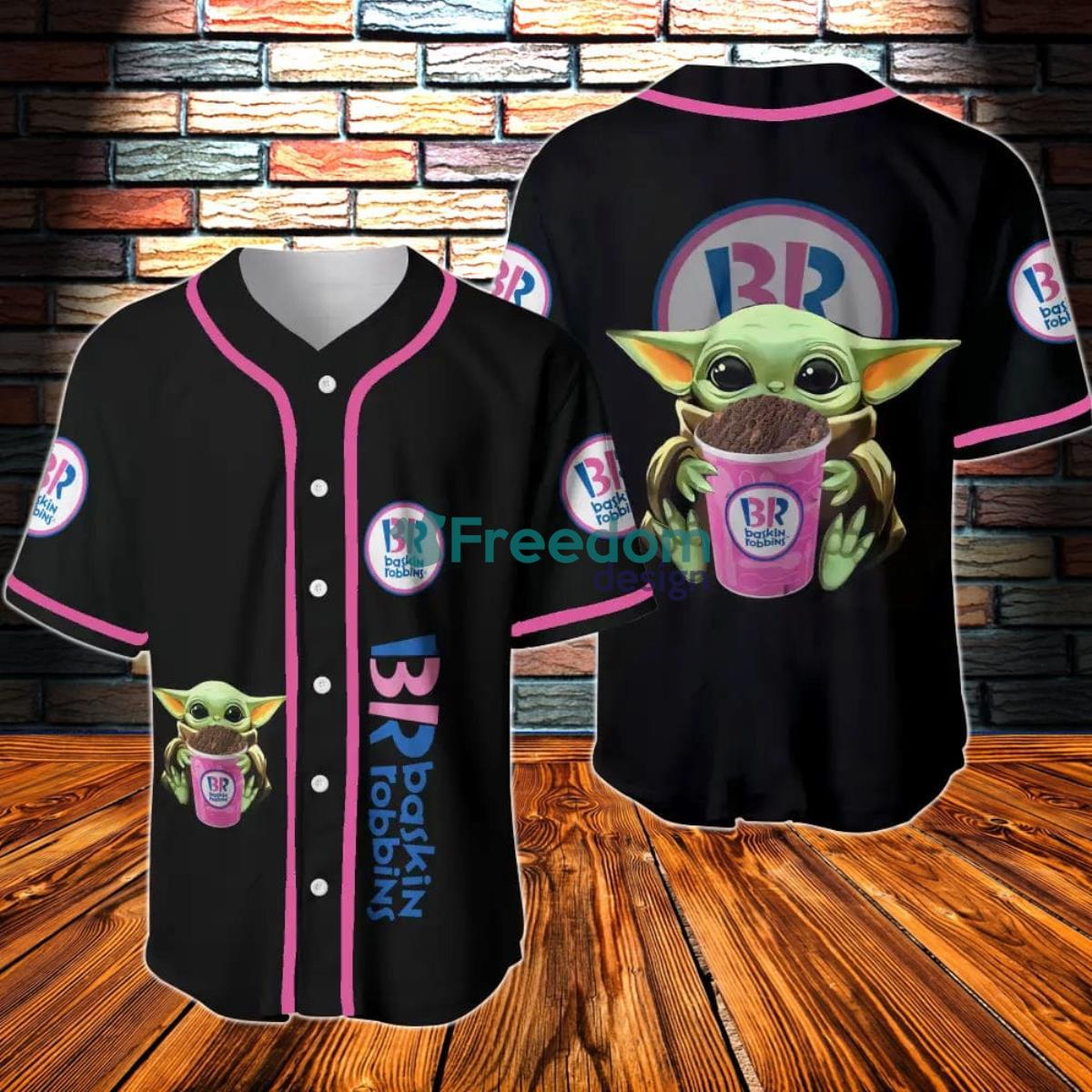 Baskin-Robbins Baby Yoda Baseball Jersey Product Photo 1