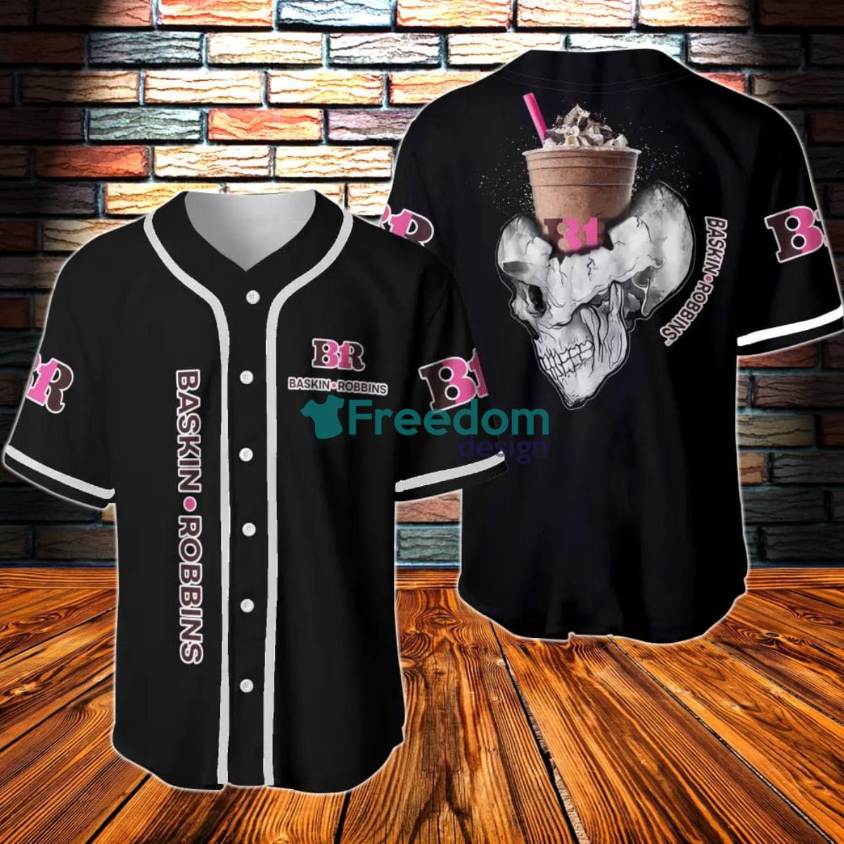 Baskin Robbins Hellraiser Horror Baseball Jersey - Freedomdesign