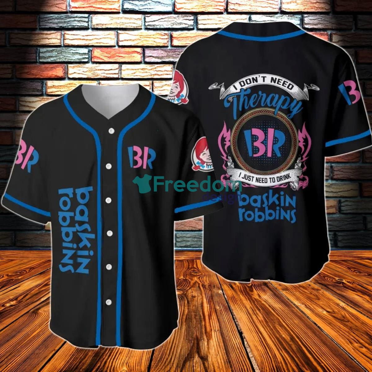 Baskin Robbins Therapy Baseball Jersey Product Photo 1