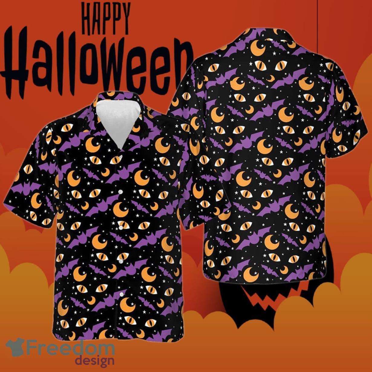 Bats Eyes At Night Hawaiian Shirt Horror For Halloween Product Photo 1