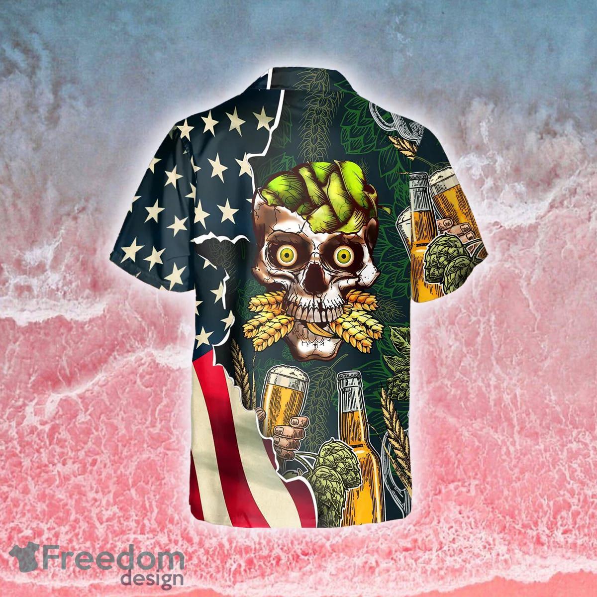 Baltimore Ravens American Flag Logo Hawaiian Shirt Vacation Gift