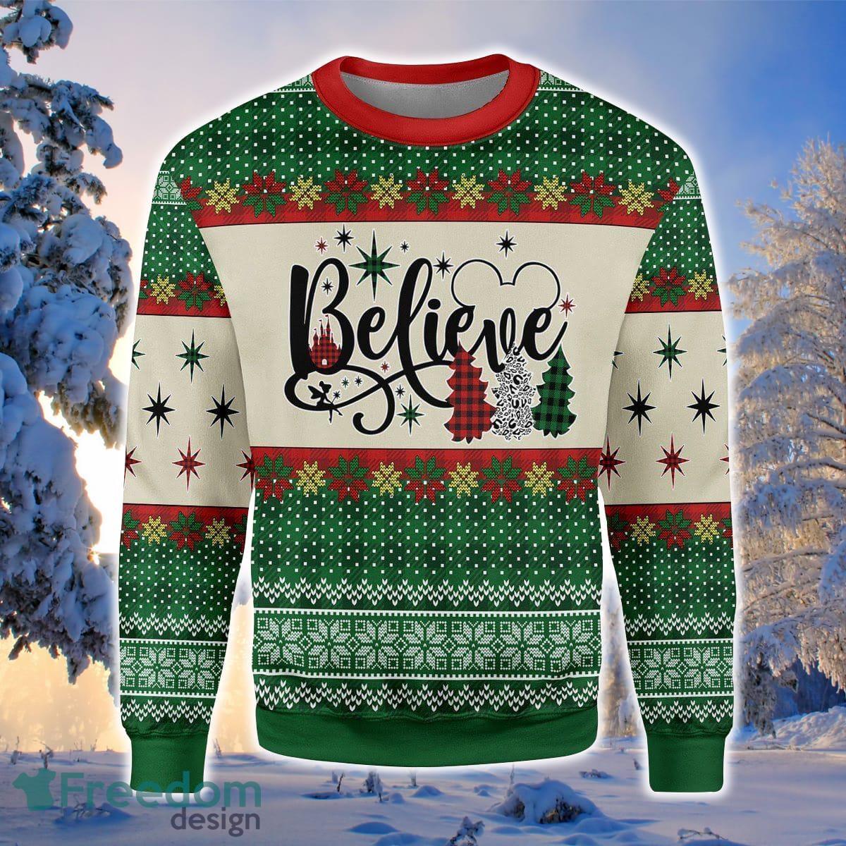 Believe 3D Sweater Ugly Christmas Sweater For Men Women Product Photo 1