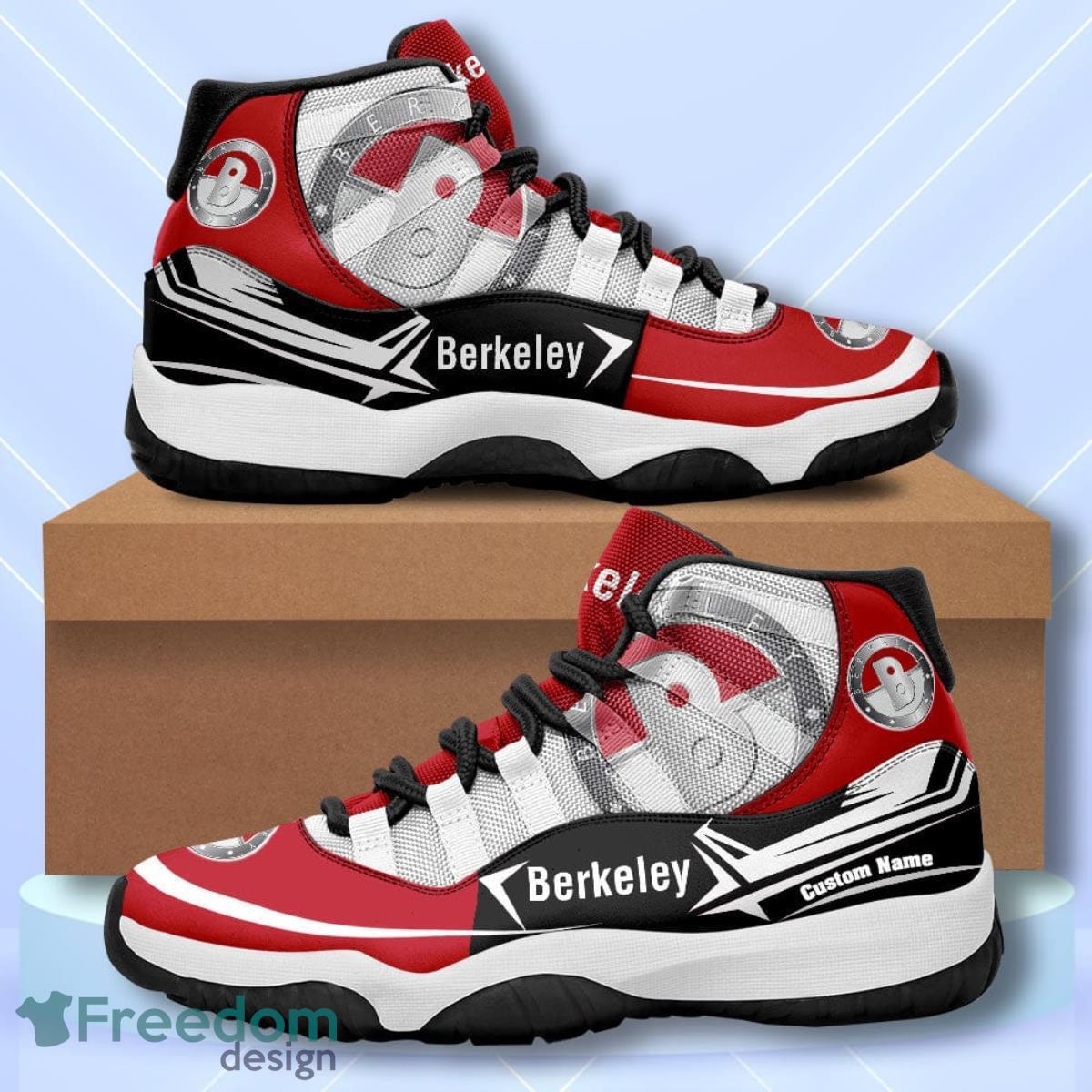 Berkeley Custom Name Air Jordan 11  Sneakers Vintage Shoes Product Photo 1