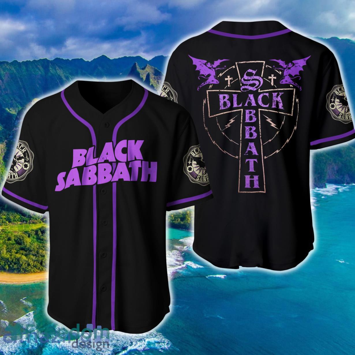 Black Sabbath Baseball Jersey Shirt For Fans Product Photo 1