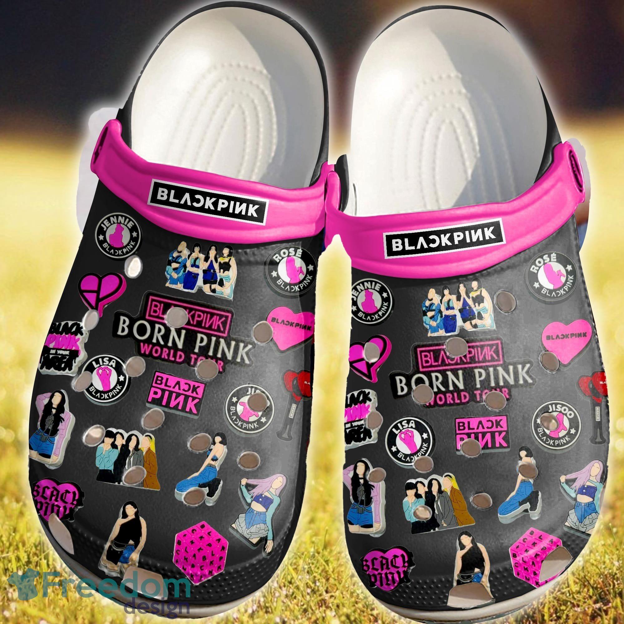 Blackpink Born Pink World Tour Innovation Clog Shoes For Men Women - Blackpink Born Pink World Tour Style 2 Clog Shoes For Men Women