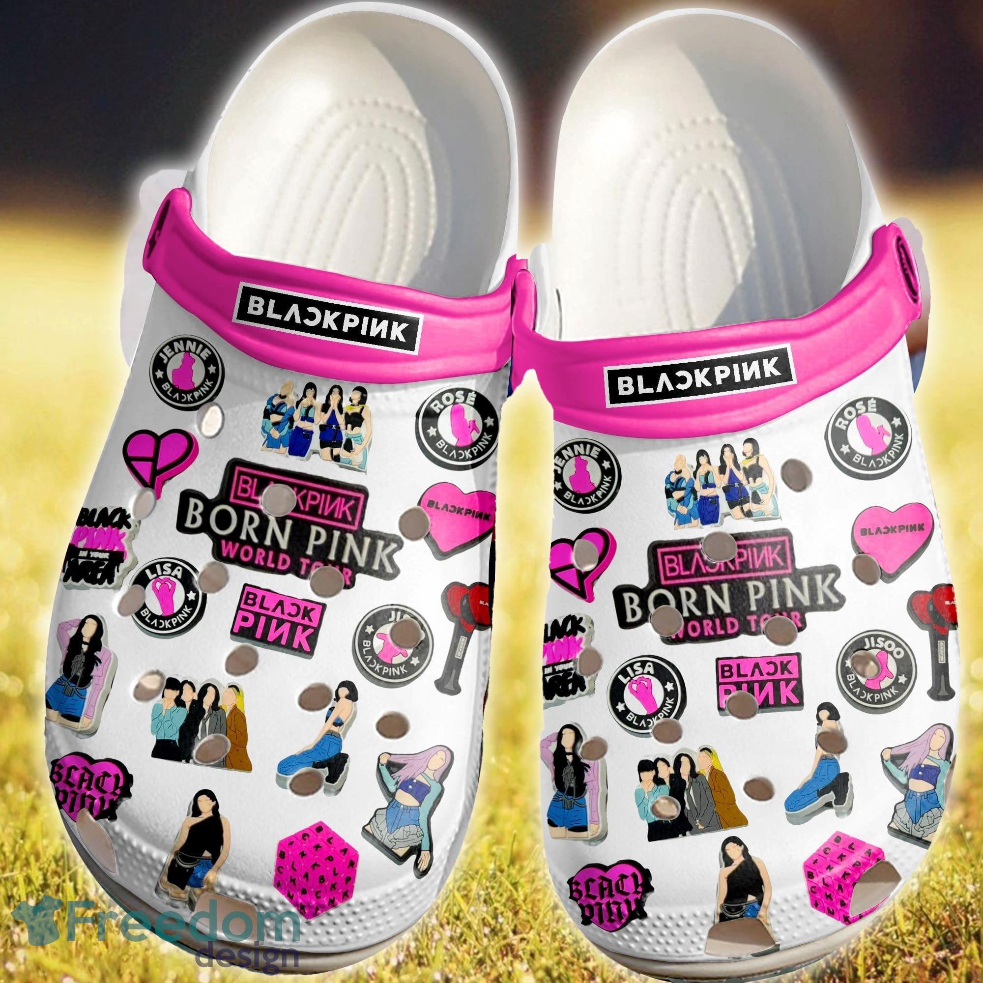Blackpink Born Pink World Tour Nailed Clog Shoes For Men Women - Blackpink Born Pink World Tour Style 1 Clog Shoes For Men Women