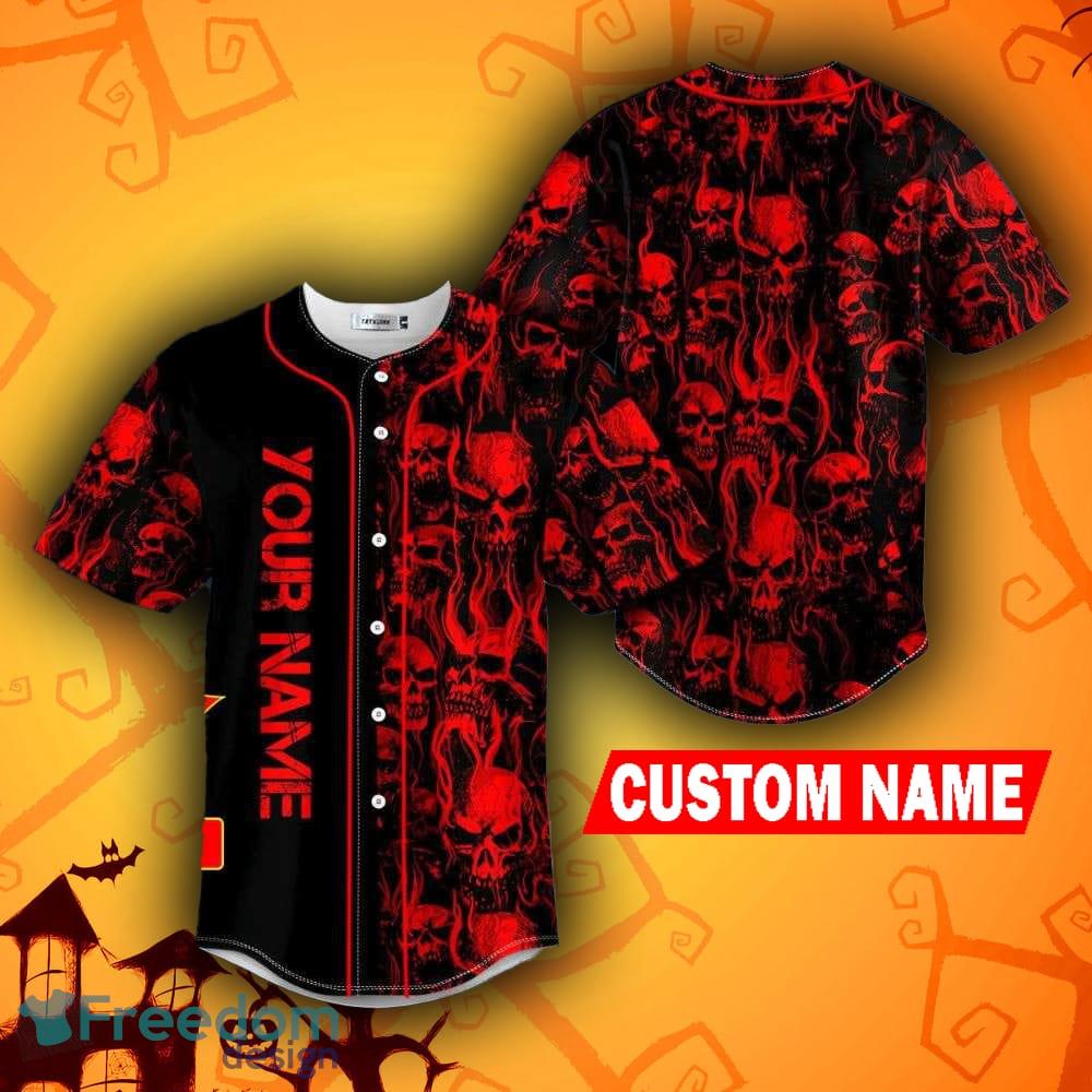 Green Fire Custom Baseball Jersey