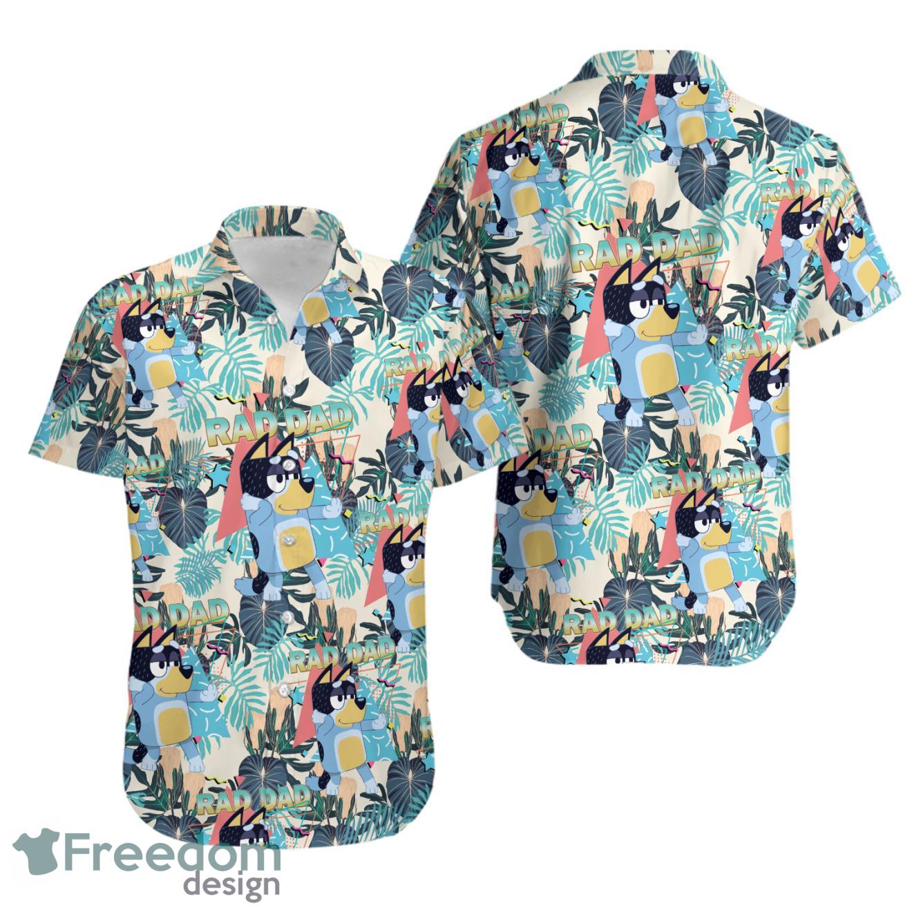 Blue Rad Dad BlueyDad Hawaiian Shirt Product Photo 1