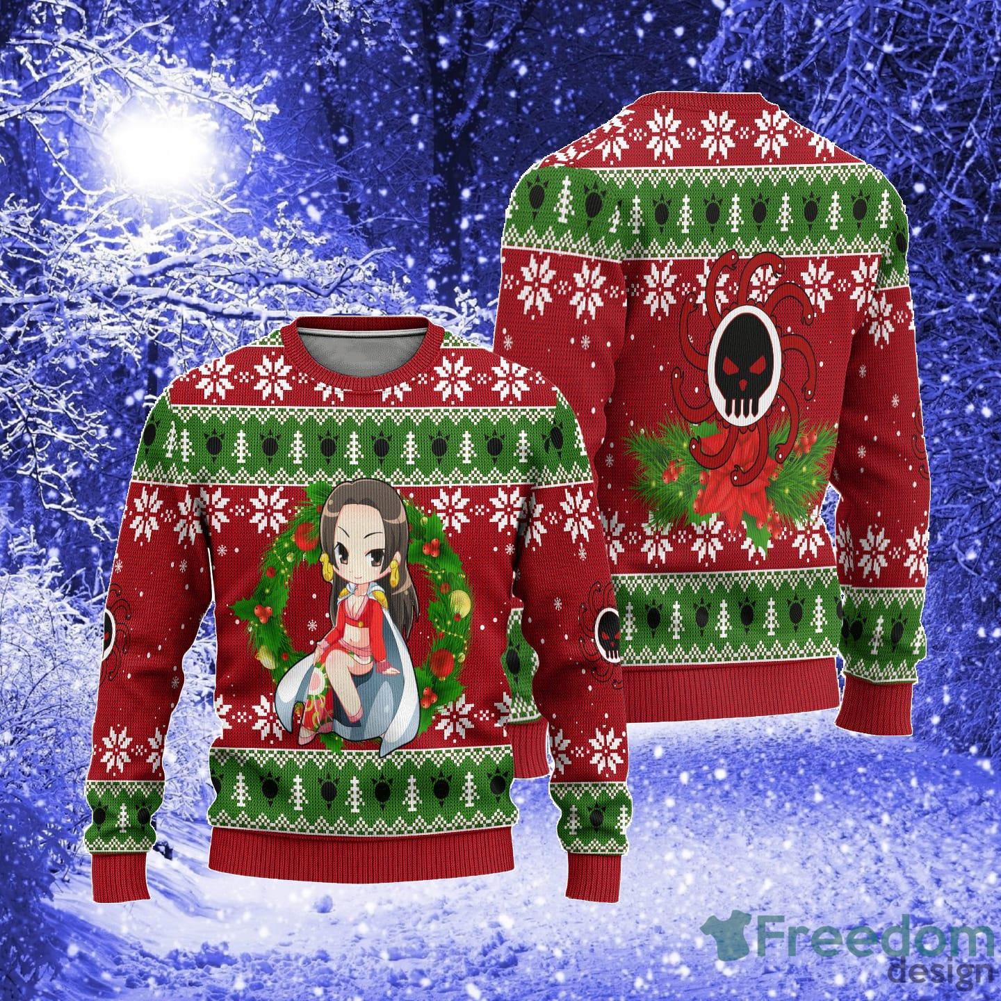 Boa Hancock One Piece Anime Xmas Women Mens Ugly Christmas Sweater -  Shibtee Clothing