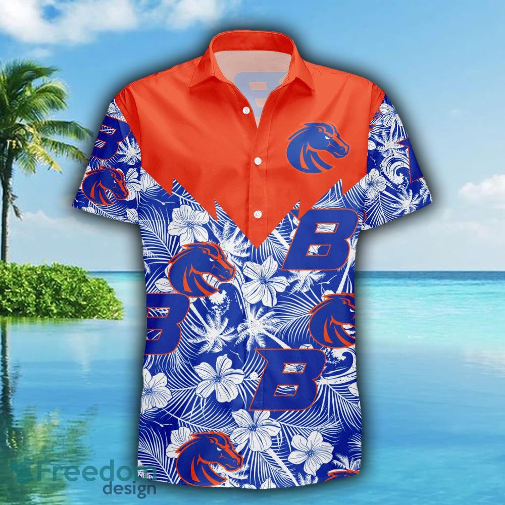 NCAA Boise State Broncos Flower Hawaiian Shirt 3D Shirt