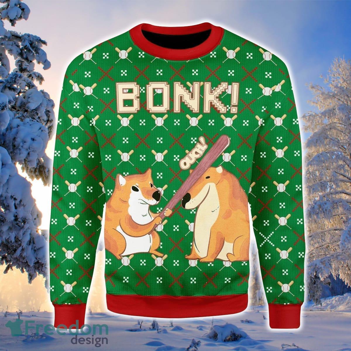 Bonk 3D Sweater Ugly Christmas Sweater For Men Women Product Photo 1