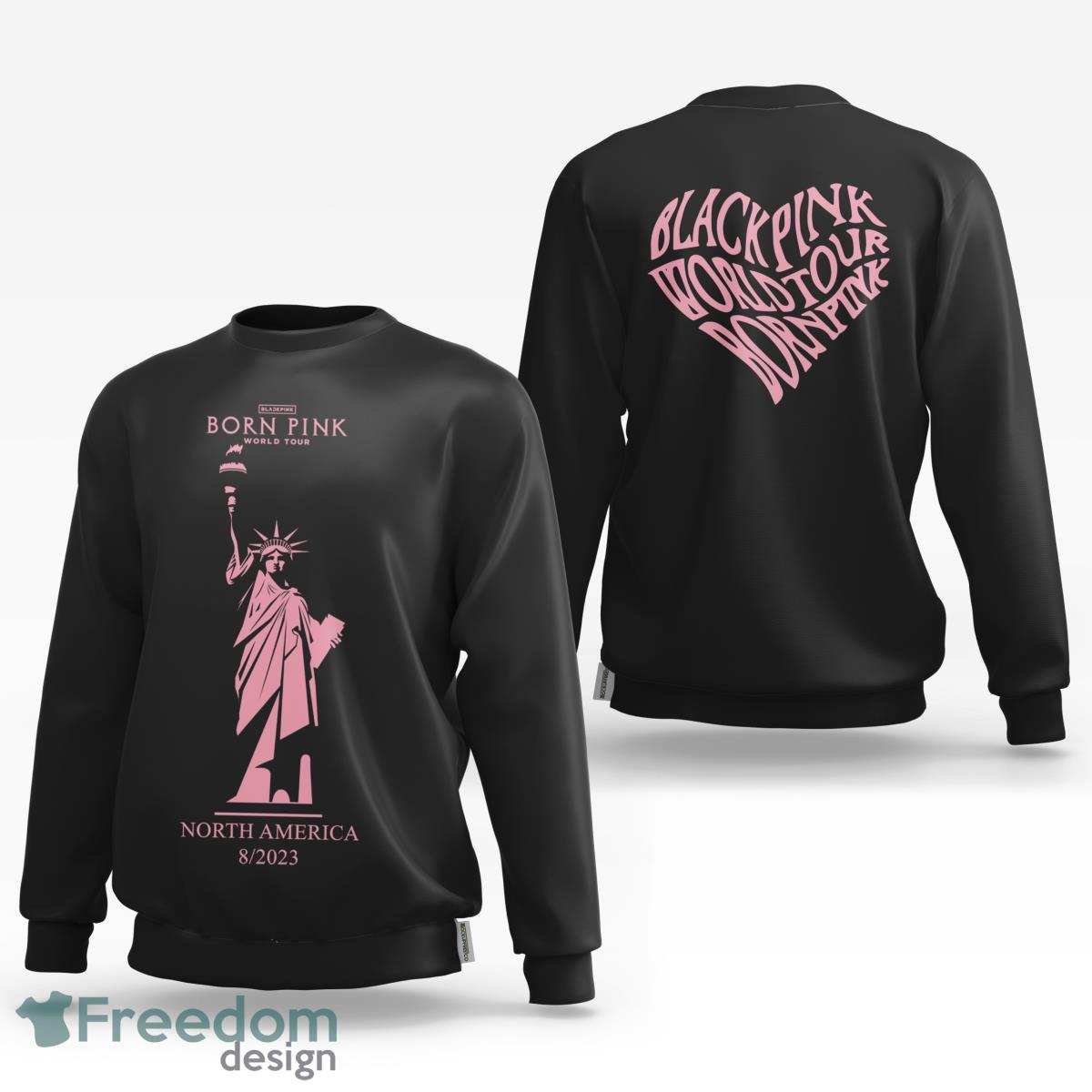 Black Pink Born Pink World Tour North America Baseball Jersey Gift For Men  And Women - Freedomdesign