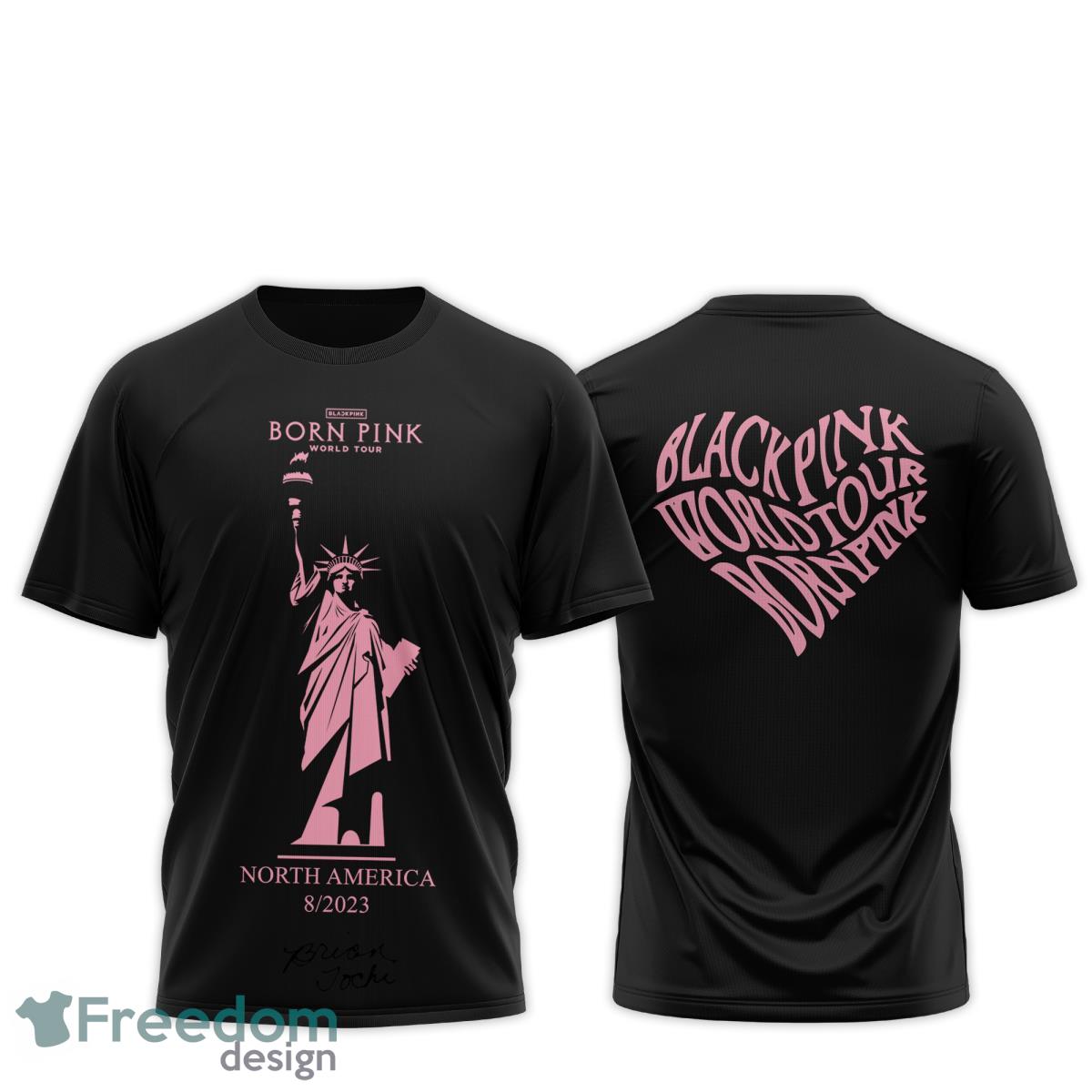 Born Pink World Tour 2023 Heart Shirt, Hoodie, Sweatshirt Product Photo 1