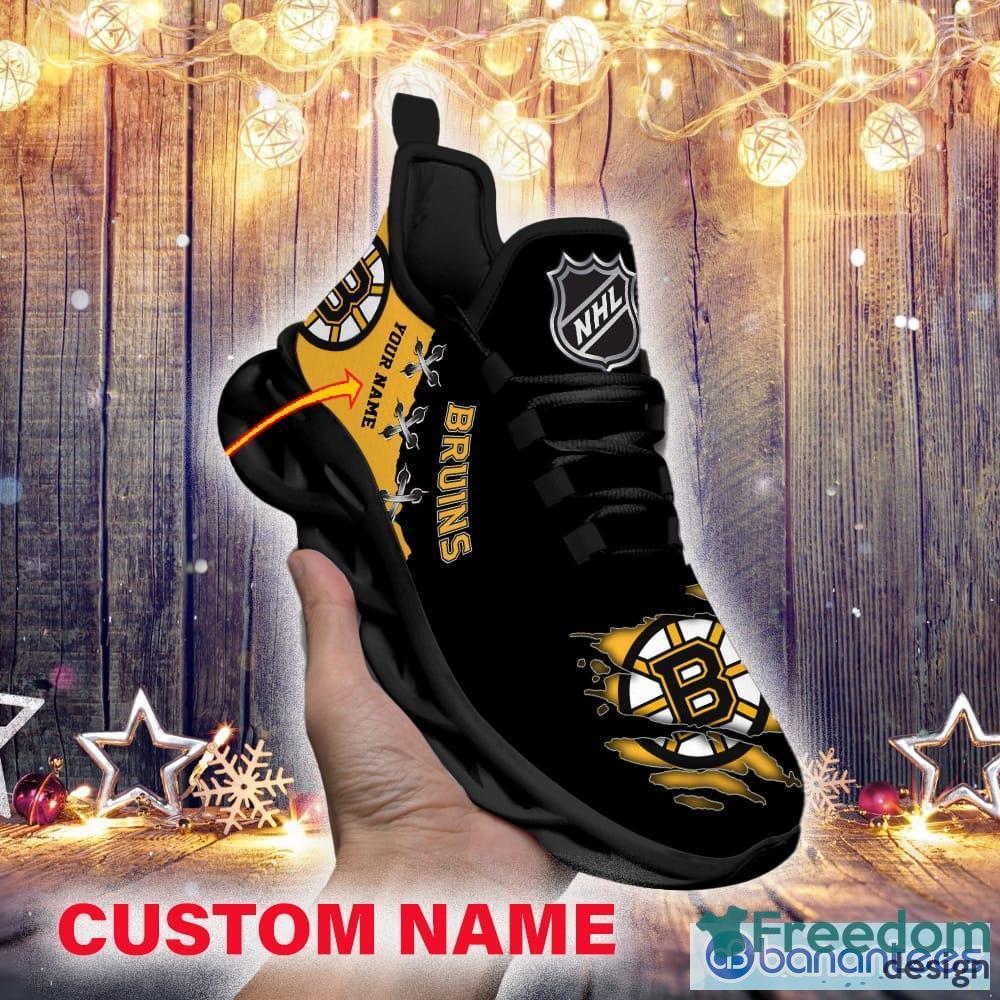 Personalize NHL Boston Bruins Max Soul Sneakers Running Shoes - T-shirts  Low Price