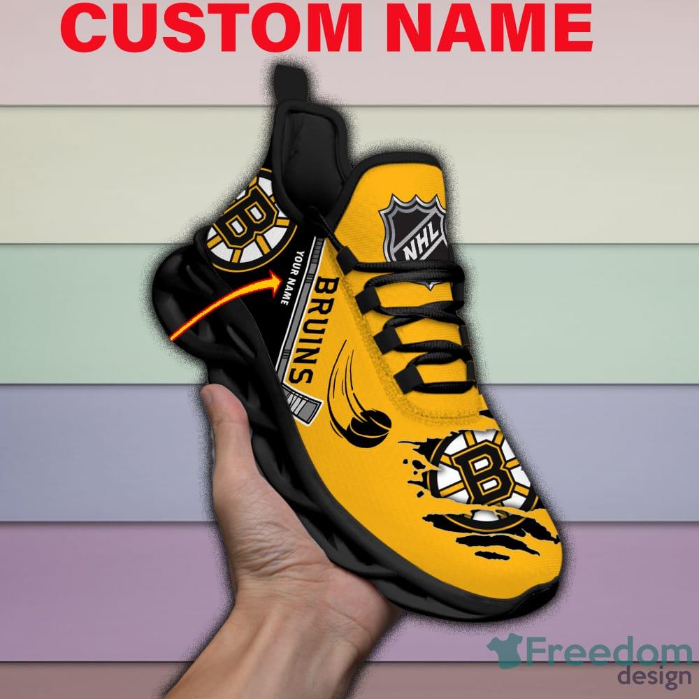 Boston Bruins Custom Air Jordan 11 Sneakers - Inktee Store