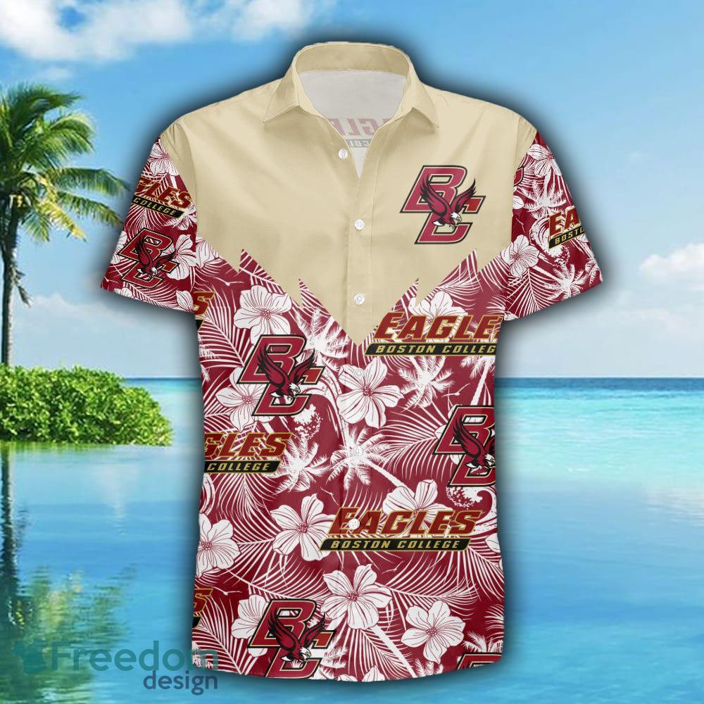 Boston College Eagles New Trends Custom Name And Number Christmas Hawaiian  Shirt - Freedomdesign