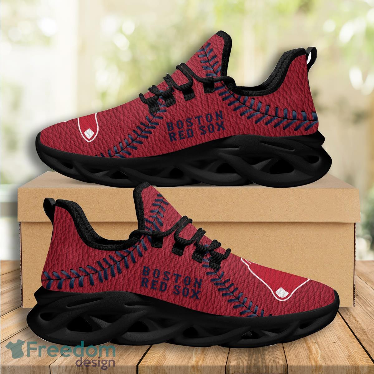 Boston Red Sox Logo Seam Pattern 3D Max Soul Sneaker Product Photo 2