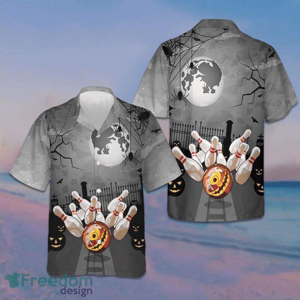 Bowling Halloween Hawaiian Shirt Bowling Lovers Gifts For Halloween Product Photo 1