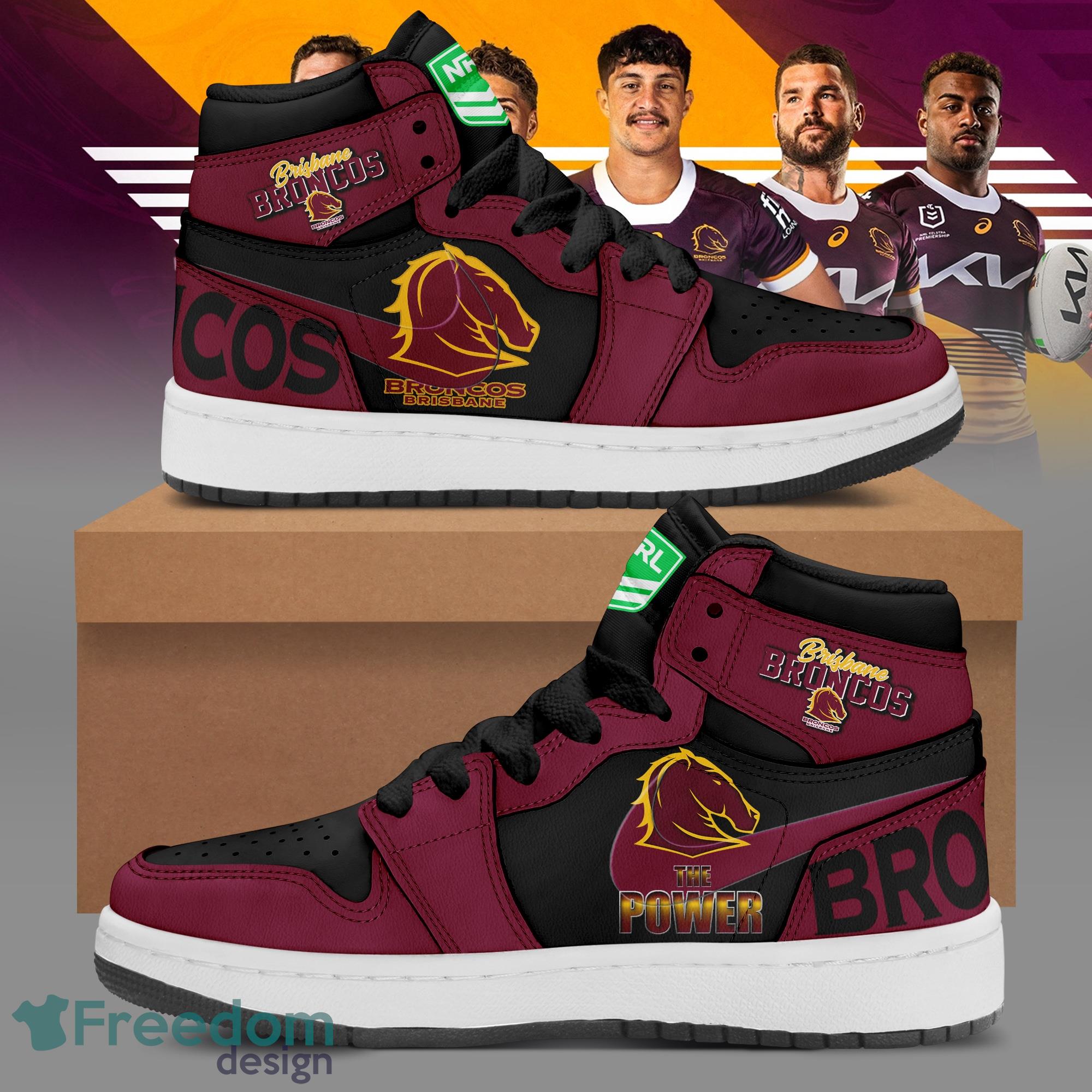 Personalized Mens Womens NRL Brisbane Broncos High Top Sneaker For Fan  Limited Edition - Torunstyle