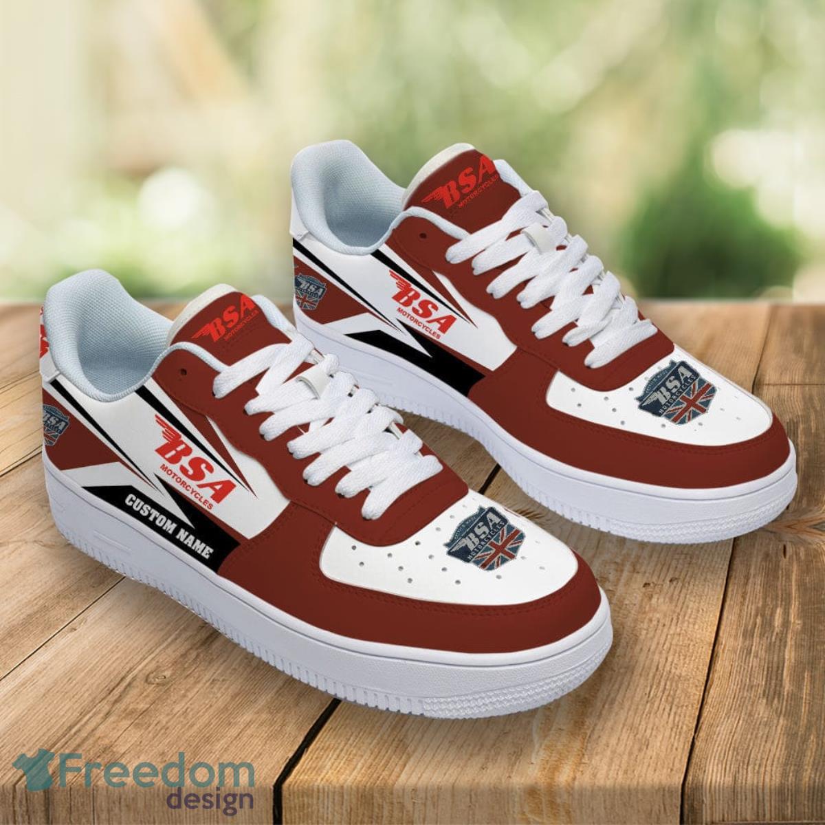 BSA Motorcycles Custom Name Air Force Shoes Sport Sneakers For Men Women Product Photo 2