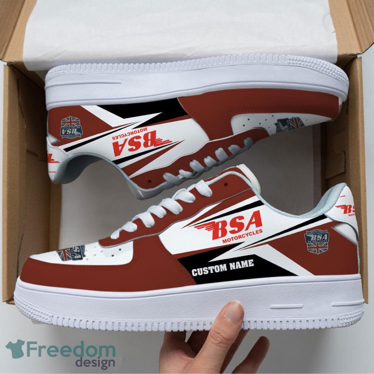 BSA Motorcycles Custom Name Air Force Shoes Sport Sneakers For Men Women Product Photo 1