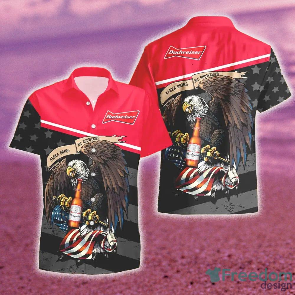 budweiser flag shirt