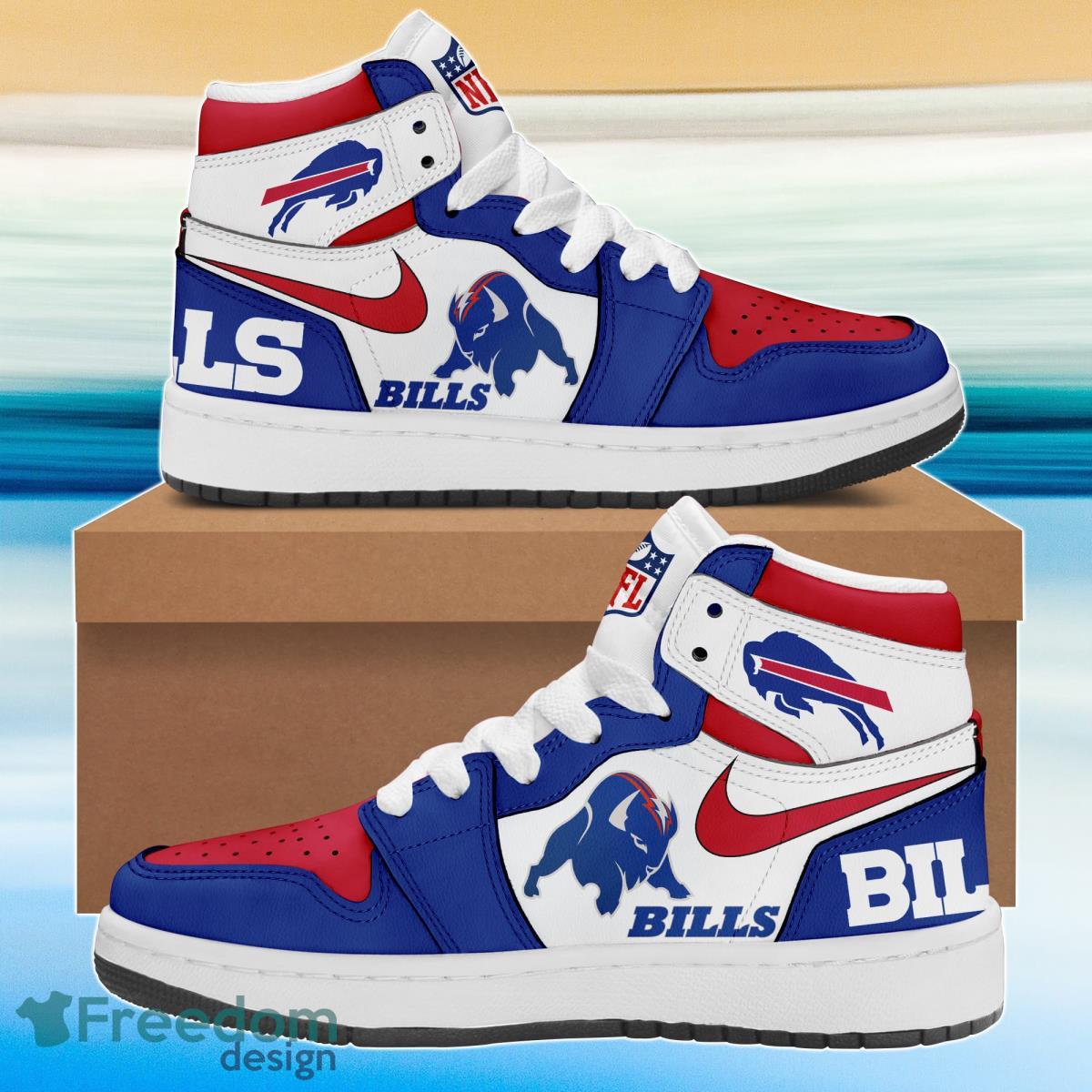 Buffalo Bills Air Jordan Hightop Shoes Product Photo 1