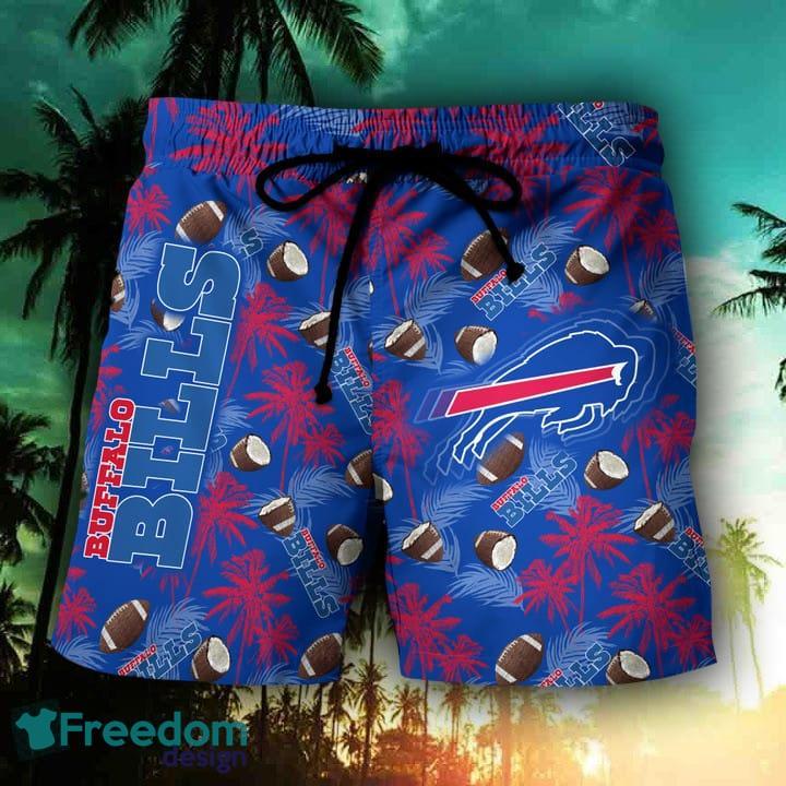 Buffalo Bills NFL Logo Combo Hawaiian Shirt And Short Summer For