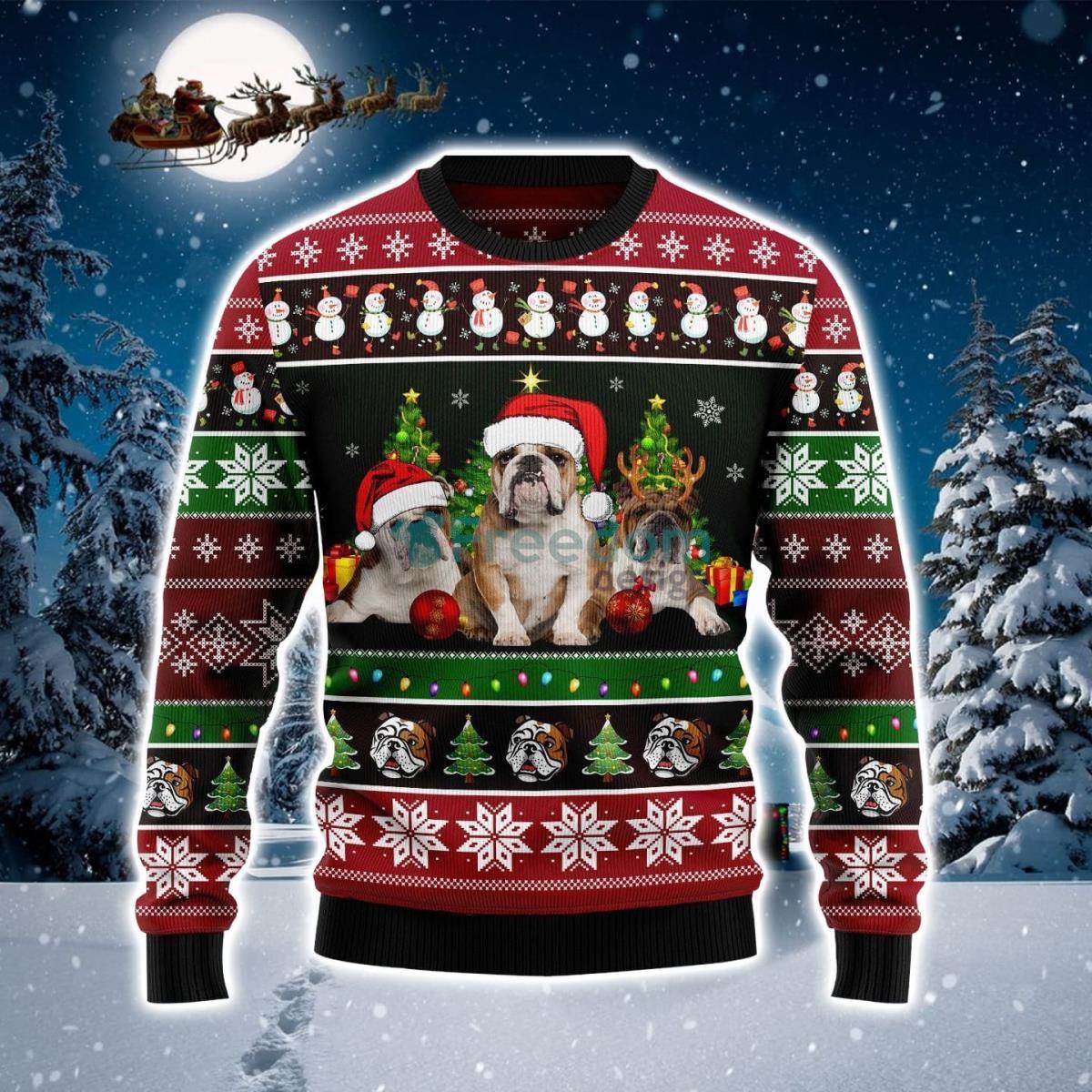 Bulldog Group Beauty Christmas Sweater Product Photo 1