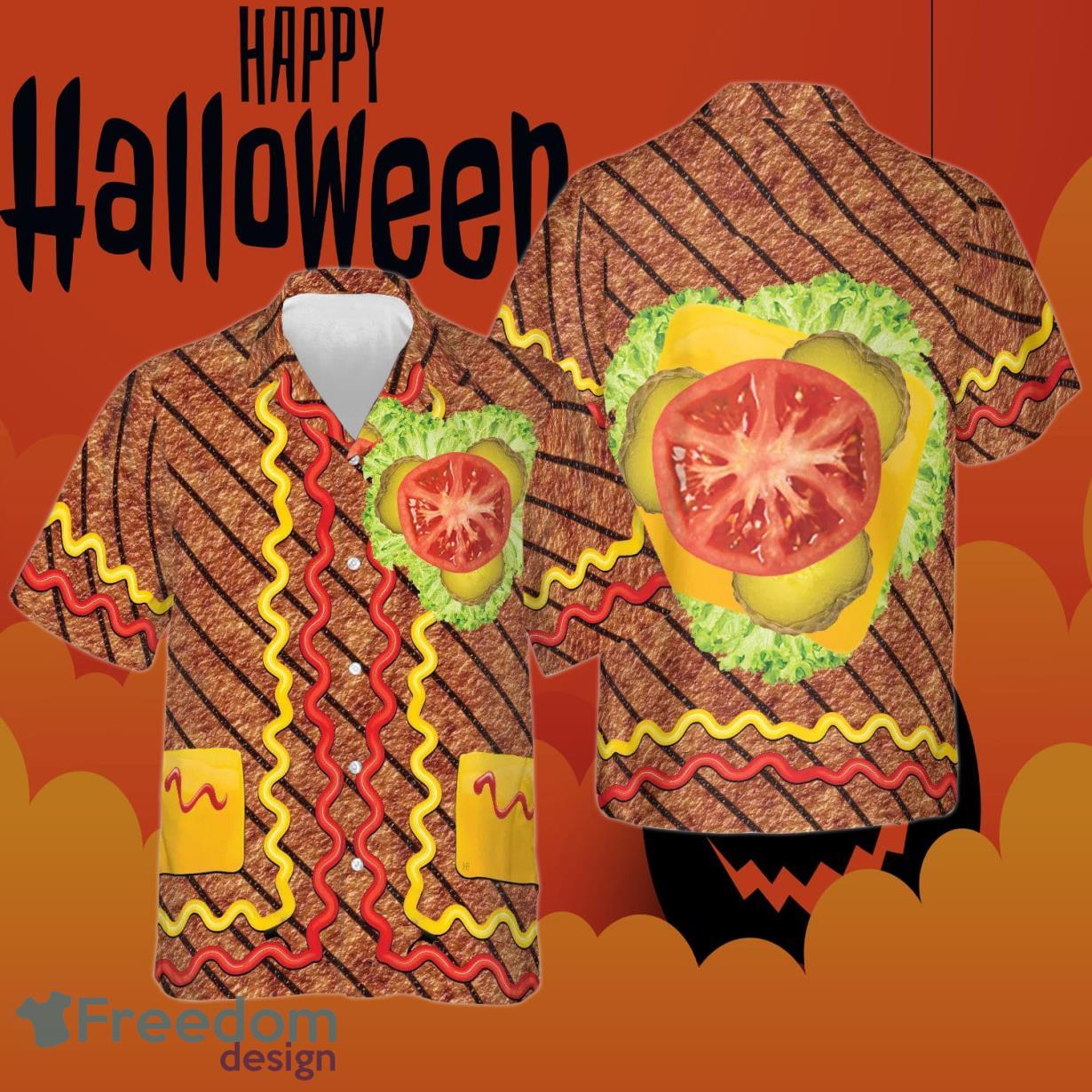 Burger Halloween Costume Hawaiian Shirt Outfits Clothing Product Photo 1