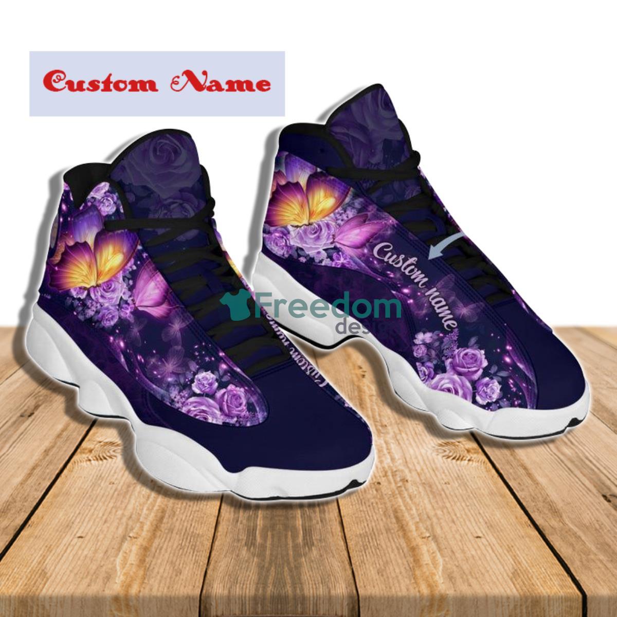 Butterfly Style Custom Name Air Jordan 13 Sneaker Product Photo 2