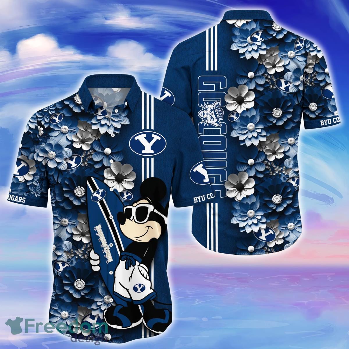 BYU Cougars Trending Hawaiian Shirt Best Gift For Fans Product Photo 1