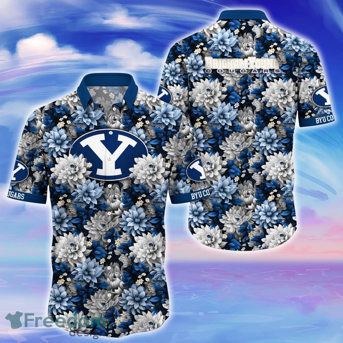 BYU Cougars Trending Hawaiian Shirt Great Gift For Fans Product Photo 1