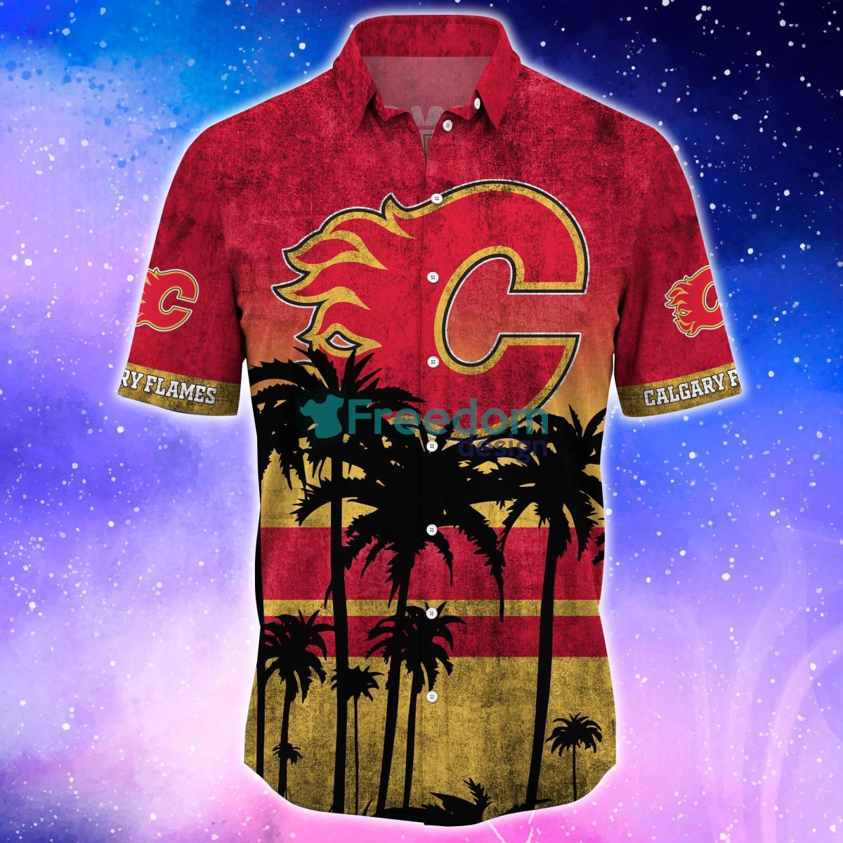 Calgary Flames NHL Trending Hawaiian Shirt And Shorts For Fans Product Photo 2