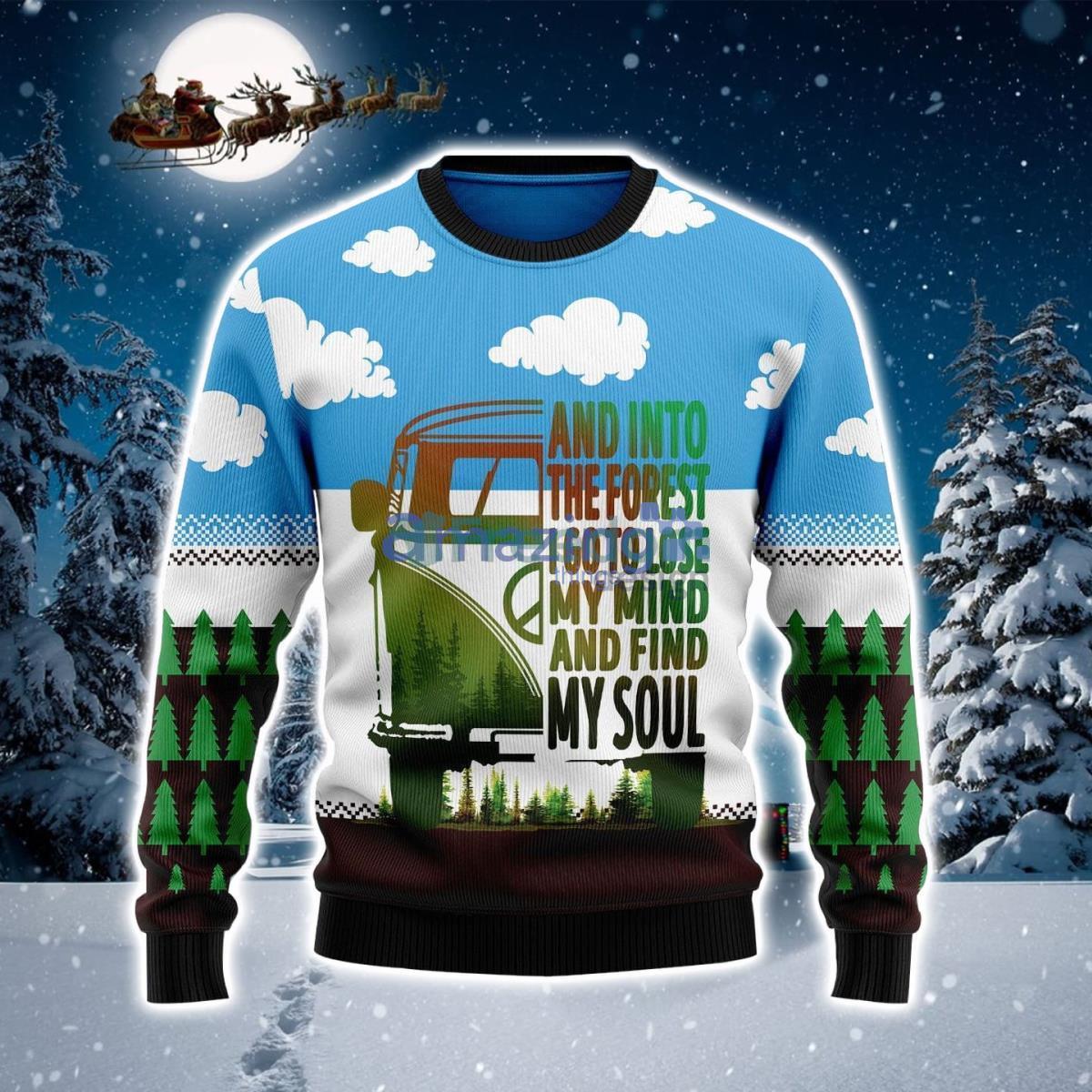 Camping Forest My Soul Ugly Christmas Sweater Best Gift For Xmas Product Photo 1