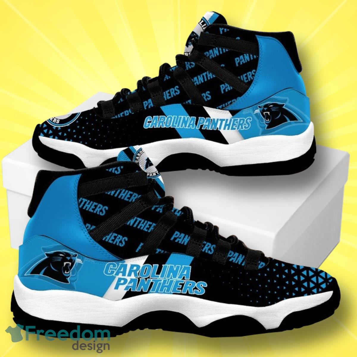 Carolina Panthers Football Team Air Jordan 11 Best Sneakers For Men Women Fans Product Photo 2