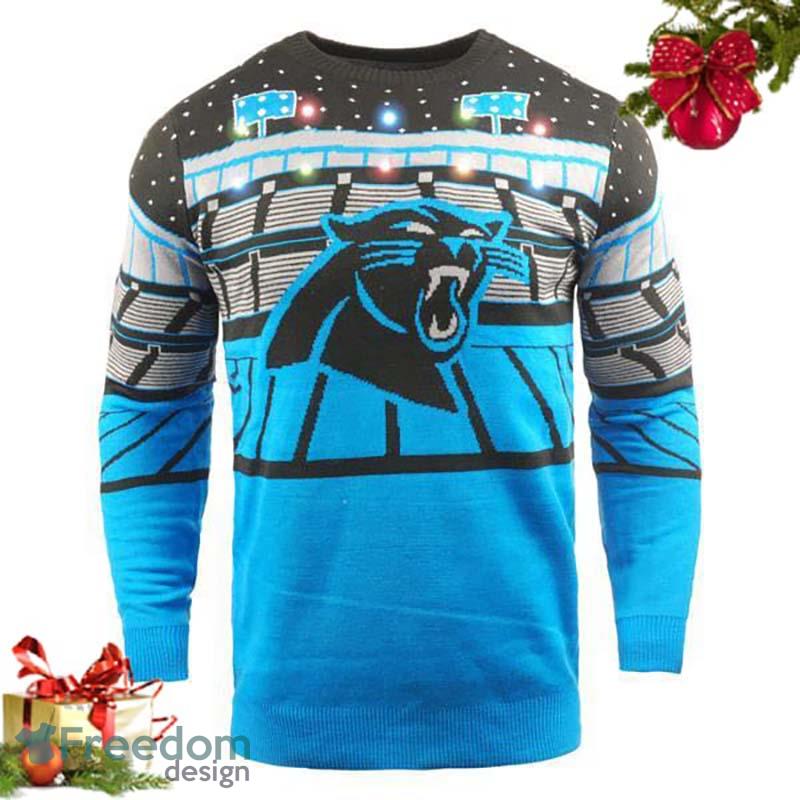 Carolina Panthers NFL Mens Light Up Sweater