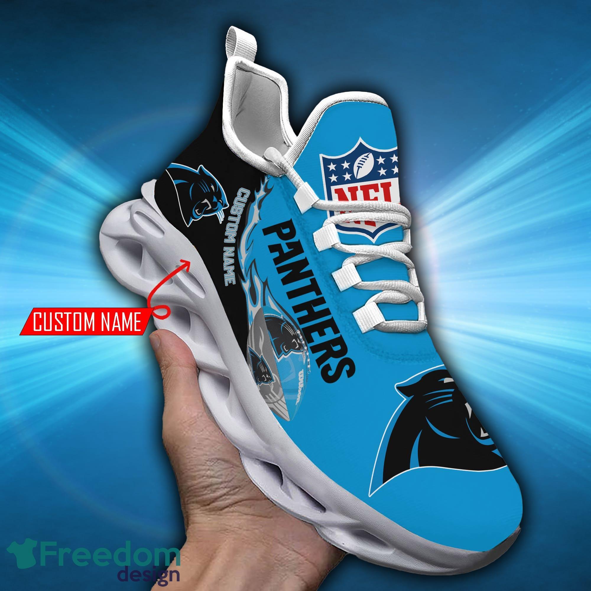 Carolina Panthers Personalized Custom Name Max Soul Shoes Best