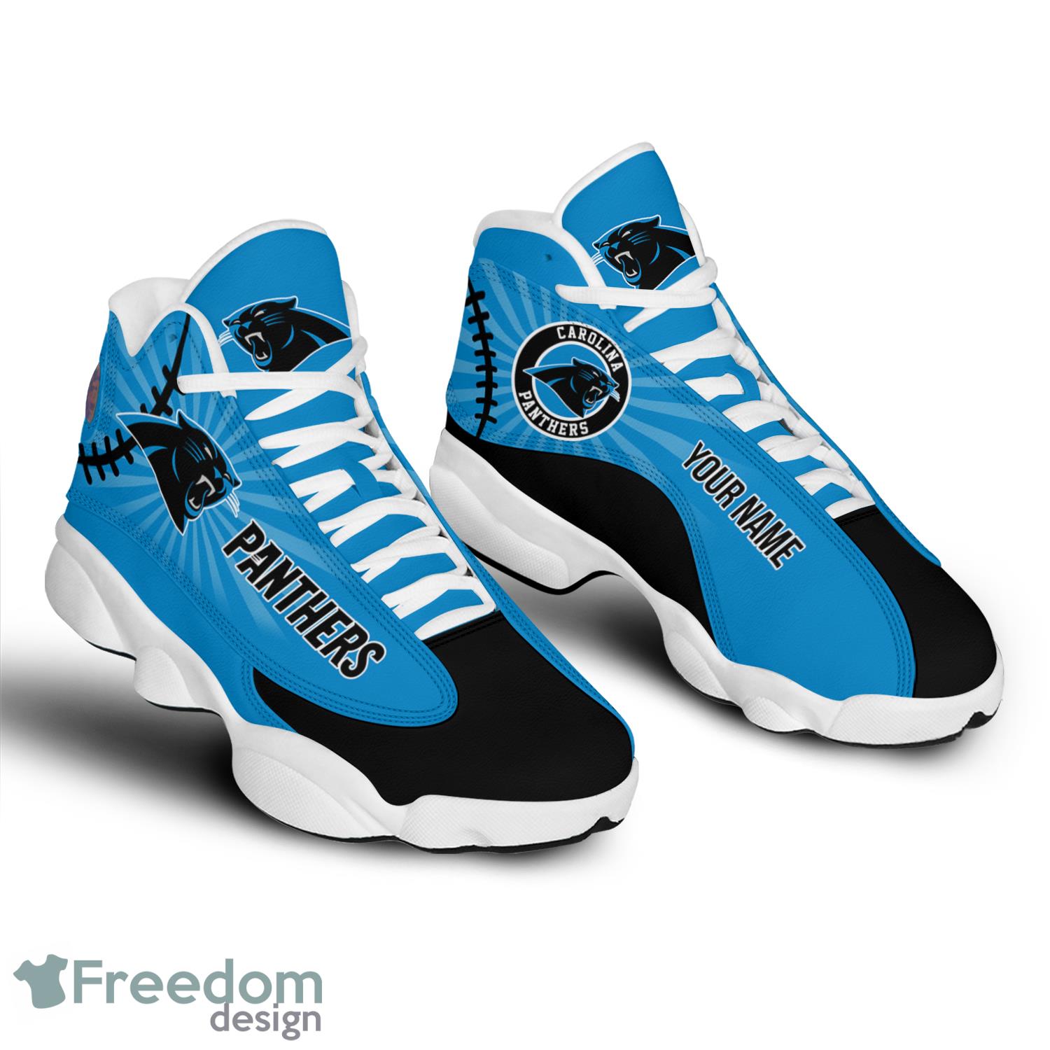 Carolina Panthers NFL Personalized Name Air Jordan 13 High Top Shoes For  Men Women - Freedomdesign