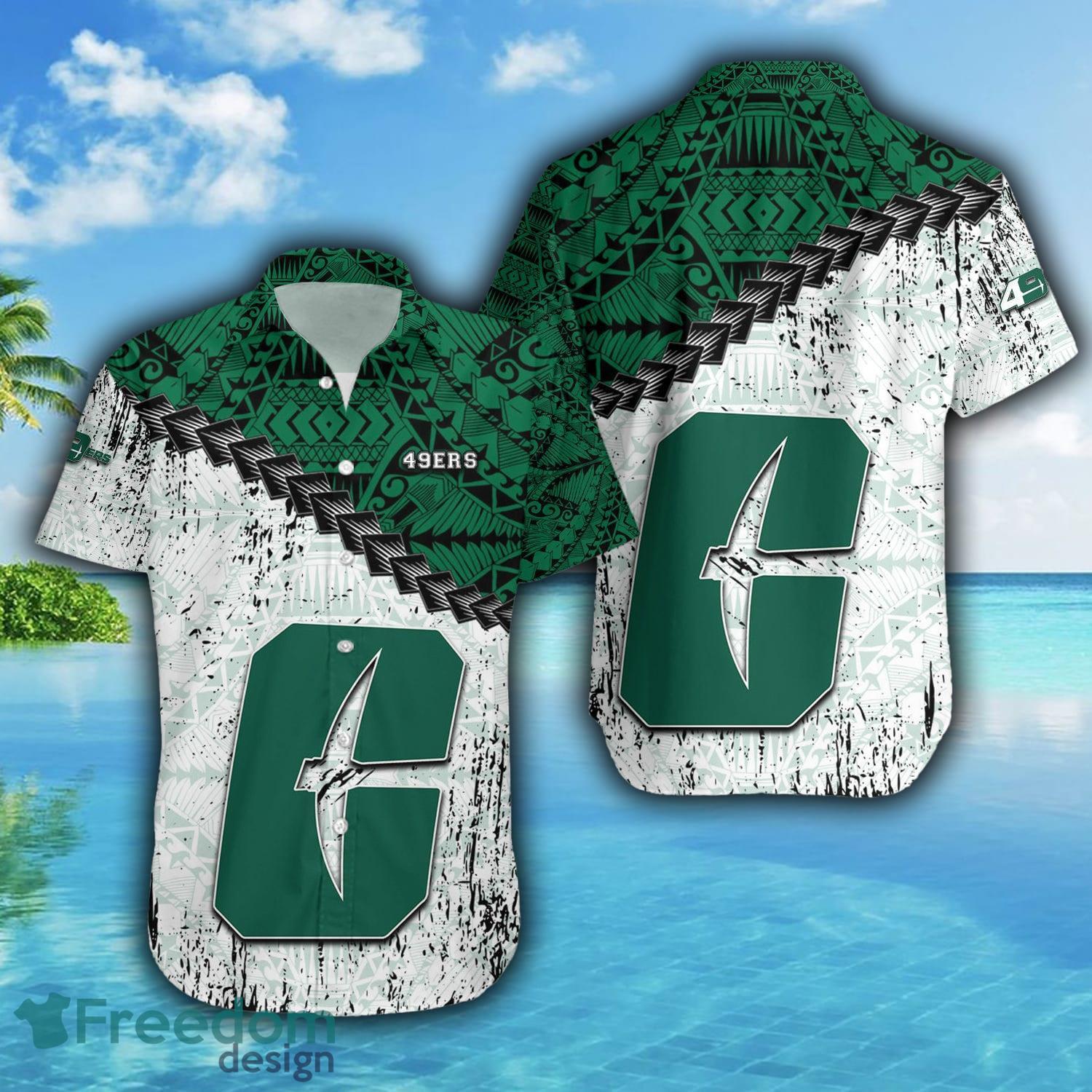 Charlotte 49ers New Trends Custom Name And Number Christmas Hawaiian Shirt  - Freedomdesign