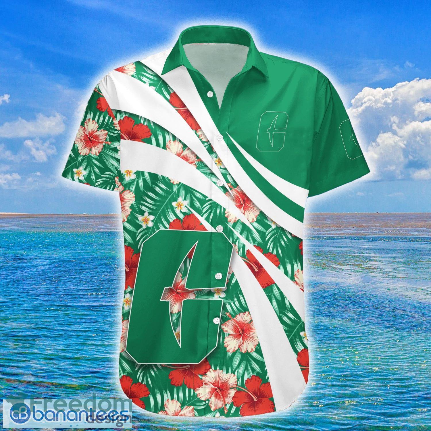 Charlotte 49ers New Trends Custom Name And Number Christmas Hawaiian Shirt  - Freedomdesign