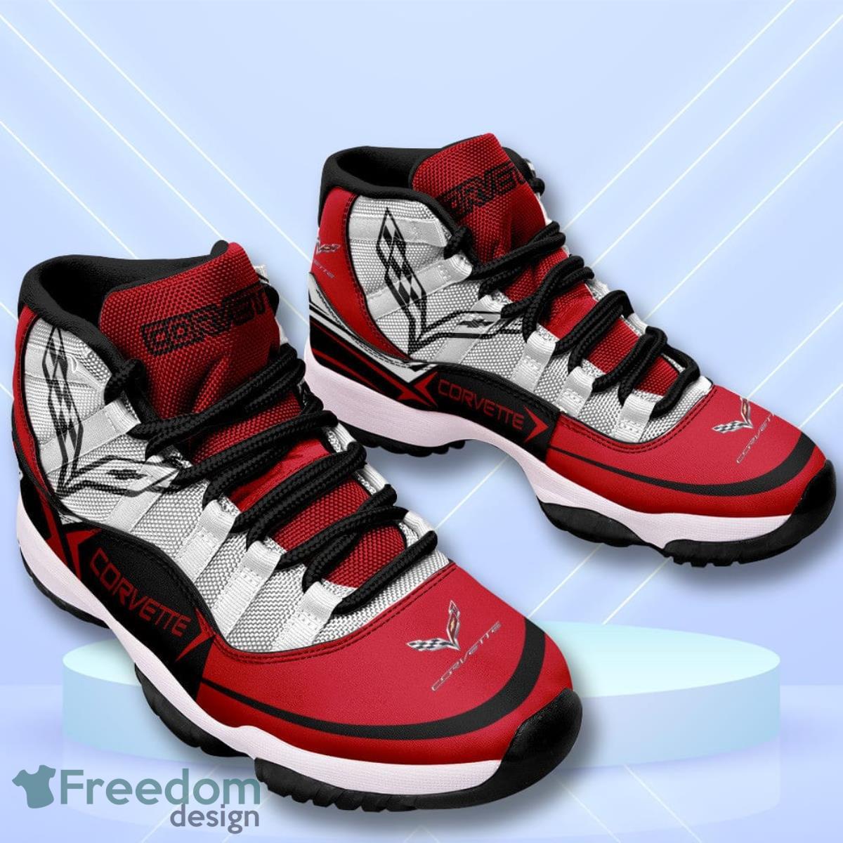 Chevrolet Corvette Custom Name Air Jordan 11  Sneakers Vintage Shoes Product Photo 2