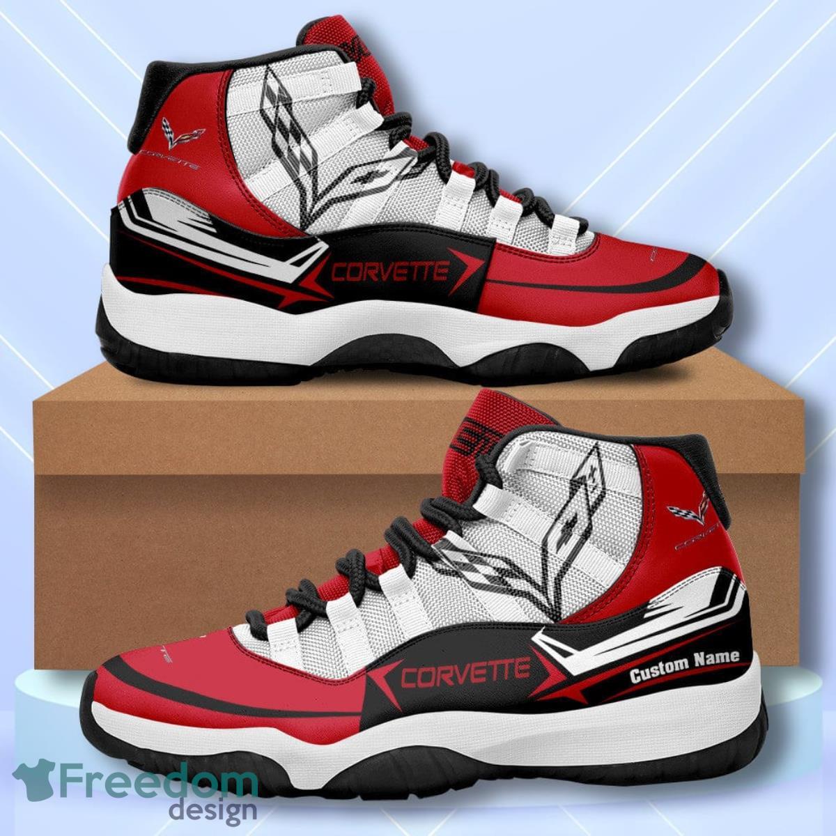 Chevrolet Corvette Custom Name Air Jordan 11  Sneakers Vintage Shoes Product Photo 1