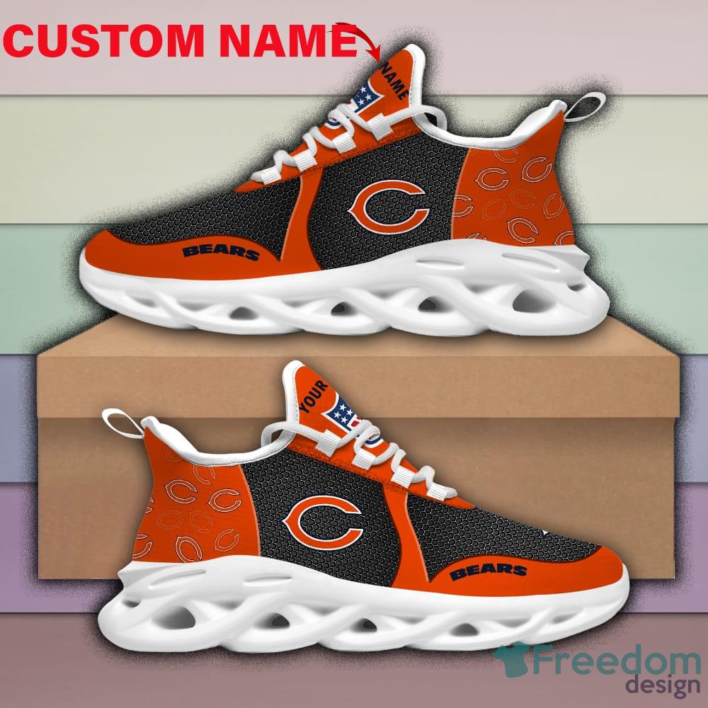 Chicago Bears Custom Name 2023 NFL Max Soul Shoes For Men And Women