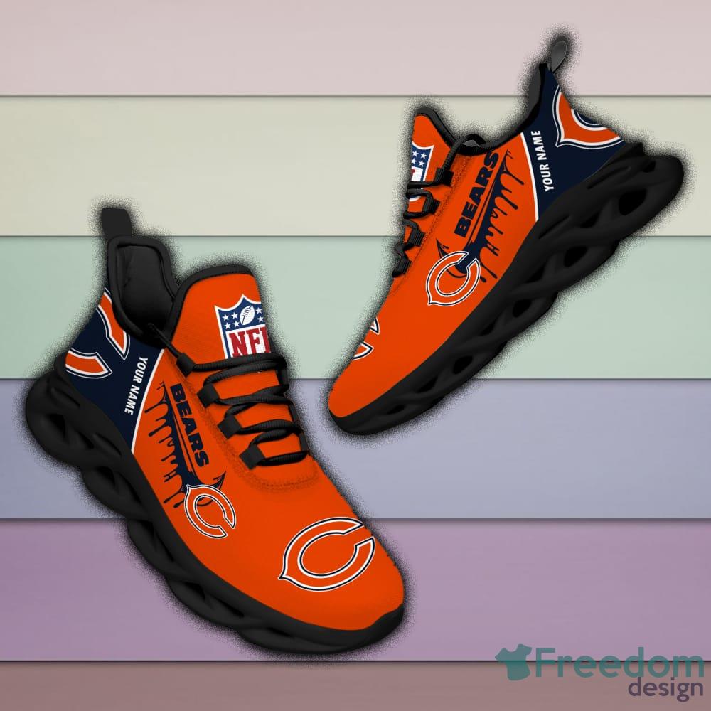 Chicago Bears Personalized Name NFL Max Soul Shoes Men And Women