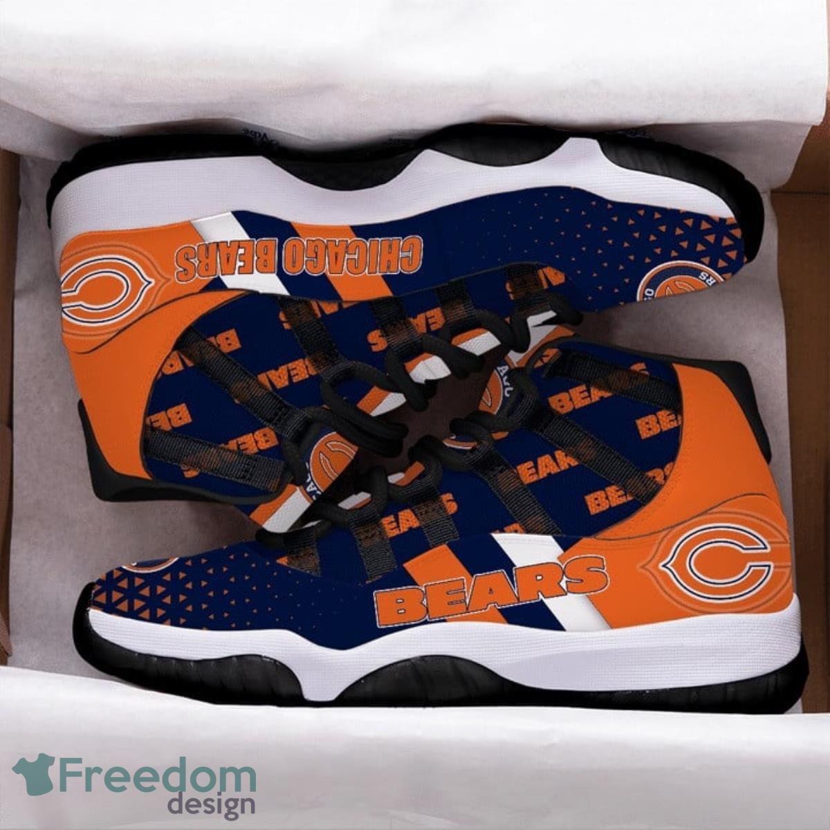 Chicago Bears Football Team Air Jordan 11 Best Sneakers For Men Women Fans Product Photo 1