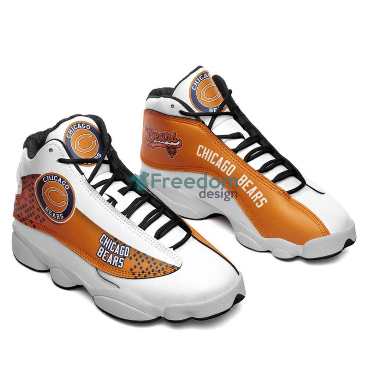 Chicago Bears Football Team Air Jordan 13 Shoes For Fans Product Photo 1