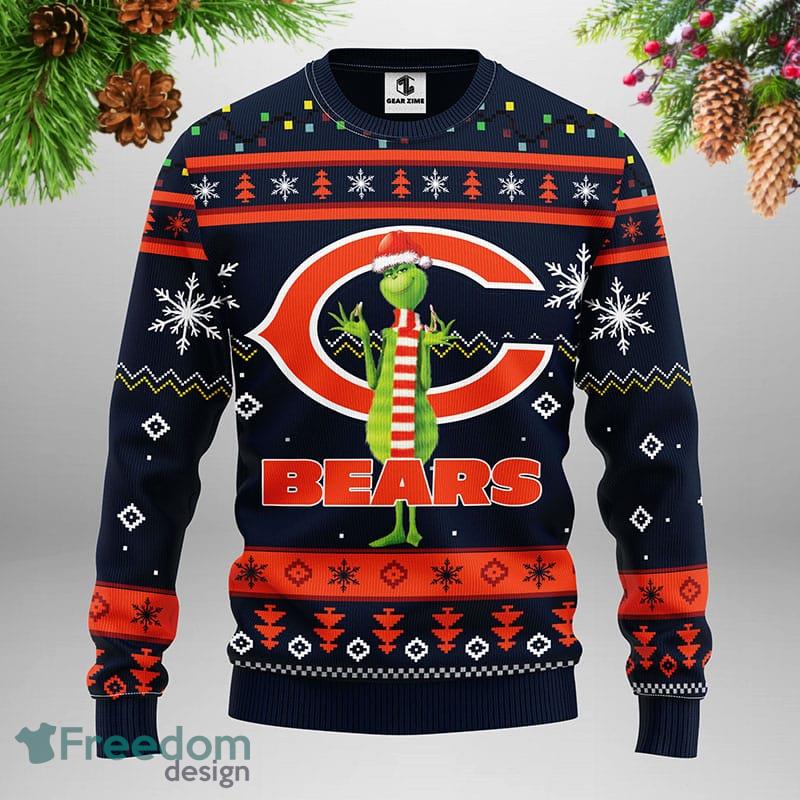 Christmas Gift Chicago Bears Christmas Snowflakes Pattern 3D Ugly Christmas  Sweater For Men And Women