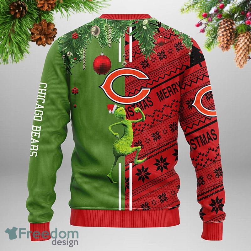 Chicago Bears Grinch Max Dog Chicago Bears Ideas Ugly Christmas Sweater -  Freedomdesign