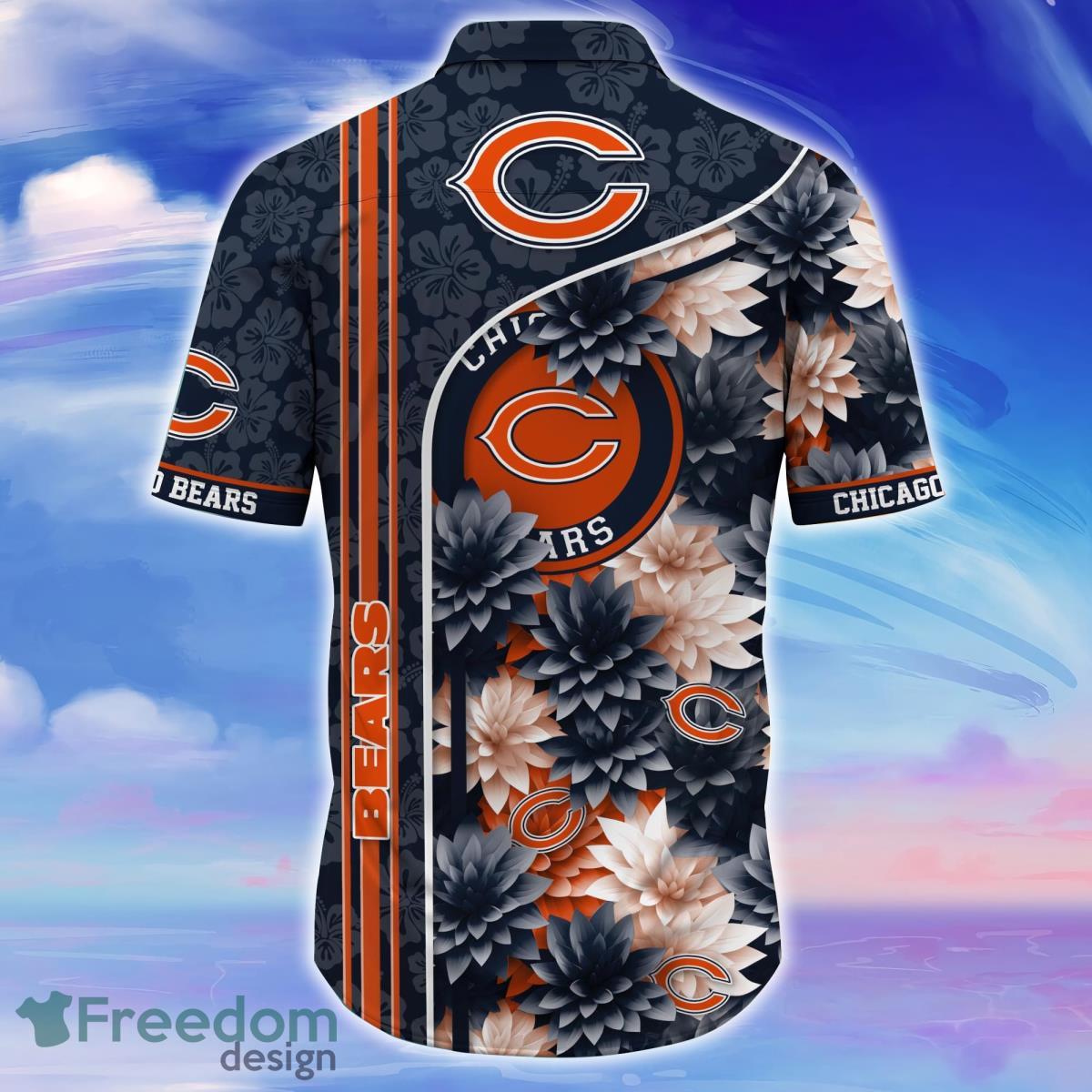 nfl Beach Chicago Bears 100 anniversary Hawaiian shirt for fans